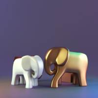 Elephant minimal decor - Thumbnail 3