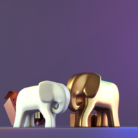 Elephant minimal decor - Thumbnail 4
