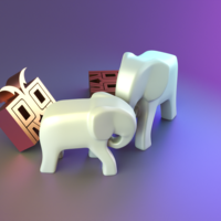 Elephant minimal decor - Thumbnail 6