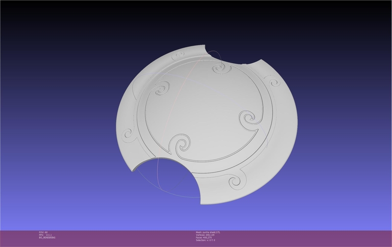 RWBY Pyrrha Nikos Shield Printable Assembly