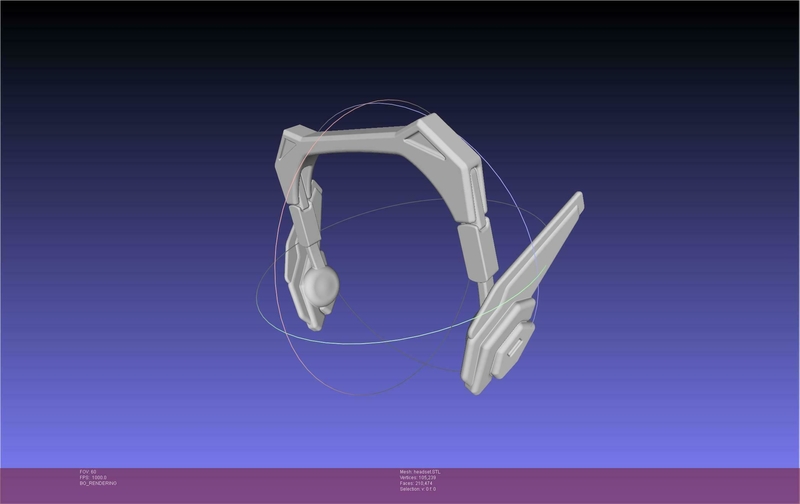Overwatch 2 Version D.Va Headset Printable Model