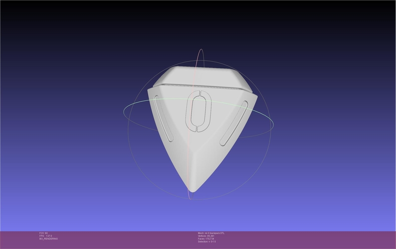 Evangelion Rei Unit 0 Backpack Printable Model