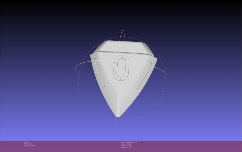 Evangelion Rei Unit 0 Backpack Printable Model