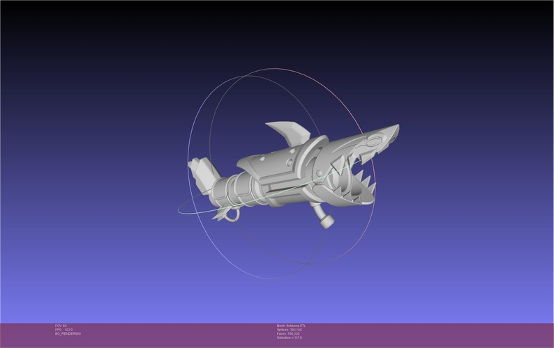 League Of Legends Jinx Fishbone Printable Assembly 3D Print 541360