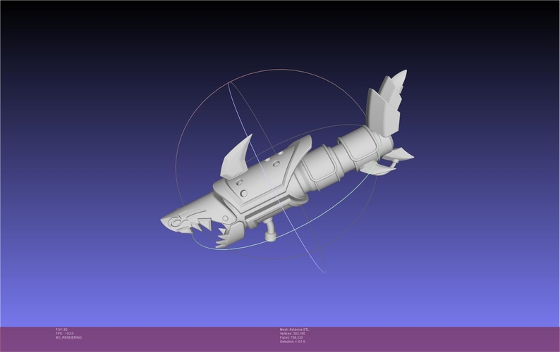 League Of Legends Jinx Fishbone Printable Assembly 3D Print 541361