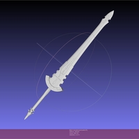 Small Fate Lancelot Berserker Sword Printable Assembly 3D Printing 541368