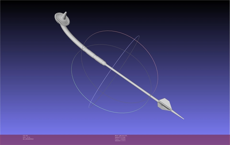 Star Wars Boba Fett Gaffi Stick Printable Assembly