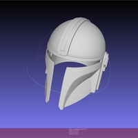 Small Star Wars Mandalorian Helmet 3D Printing 541394