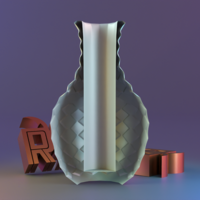 Rhombus patterned vase - Thumbnail 9