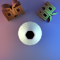 Rhombus patterned vase 02 - Thumbnail 6