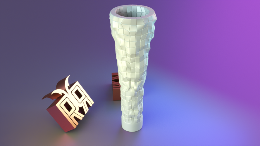 patterned vase