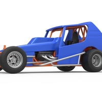 Vintage Northeast Dirt Modified stock car 1:25 - Thumbnail 2