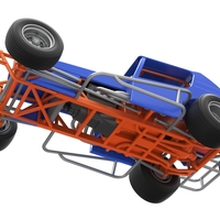 Vintage Northeast Dirt Modified stock car 1:25 - Thumbnail 3