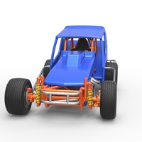 Vintage Northeast Dirt Modified stock car 1:25 - Thumbnail 5