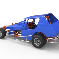 Vintage Northeast Dirt Modified stock car 1:25 - Thumbnail 12