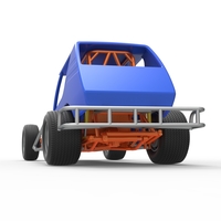 Vintage Northeast Dirt Modified stock car 1:25 - Thumbnail 14