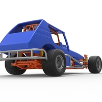 Vintage Northeast Dirt Modified stock car 1:25 - Thumbnail 18