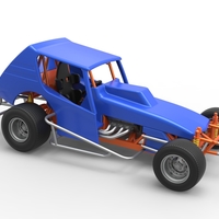 Vintage Northeast Dirt Modified stock car 1:25 - Thumbnail 21