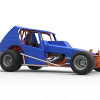 Vintage Northeast Dirt Modified stock car 1:25 - Thumbnail 22