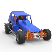 Vintage Northeast Dirt Modified stock car 1:25 - Thumbnail 23