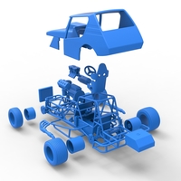 Vintage Northeast Dirt Modified stock car 1:25 - Thumbnail 25