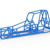 Frame of Vintage NE Dirt Modified stock car 1:25 - Thumbnail 1