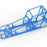 Frame of Vintage NE Dirt Modified stock car 1:25 - Thumbnail 2