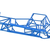 Frame of Vintage NE Dirt Modified stock car 1:25 - Thumbnail 3