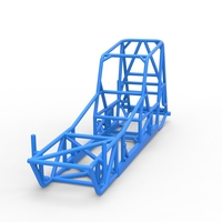 Frame of Vintage NE Dirt Modified stock car 1:25 - Thumbnail 4