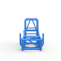 Frame of Vintage NE Dirt Modified stock car 1:25 - Thumbnail 5