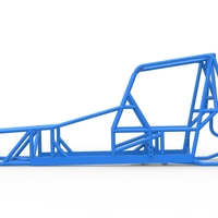 Frame of Vintage NE Dirt Modified stock car 1:25 - Thumbnail 6