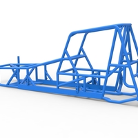 Frame of Vintage NE Dirt Modified stock car 1:25 - Thumbnail 9