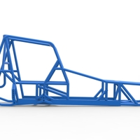 Frame of Vintage NE Dirt Modified stock car 1:25 - Thumbnail 13