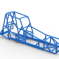 Frame of Vintage NE Dirt Modified stock car 1:25 - Thumbnail 15