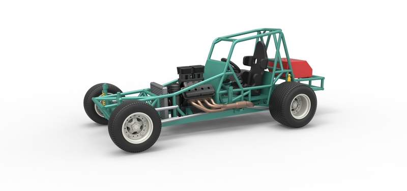 Vintage NE Dirt Modified stock car Base 1:25