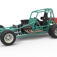 Vintage NE Dirt Modified stock car Base 1:25 - Thumbnail 1