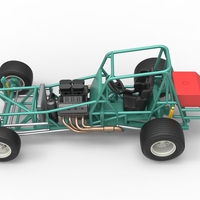 Vintage NE Dirt Modified stock car Base 1:25 - Thumbnail 10