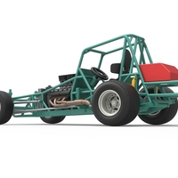 Vintage NE Dirt Modified stock car Base 1:25 - Thumbnail 13