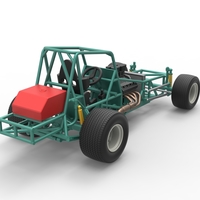 Vintage NE Dirt Modified stock car Base 1:25 - Thumbnail 17