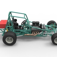 Vintage NE Dirt Modified stock car Base 1:25 - Thumbnail 20