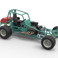 Vintage NE Dirt Modified stock car Base 1:25 - Thumbnail 21