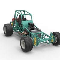 Vintage NE Dirt Modified stock car Base 1:25 - Thumbnail 23