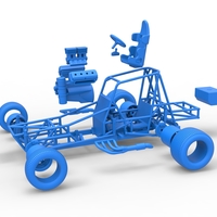 Vintage NE Dirt Modified stock car Base 1:25 - Thumbnail 24