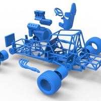 Vintage NE Dirt Modified stock car Base 1:25 - Thumbnail 25