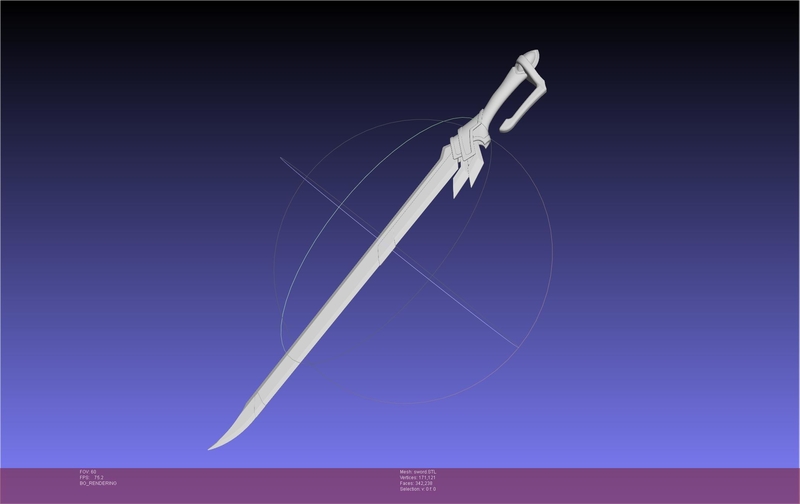 Re-Creators Selesia Upitiria Sword Handle And Assembly