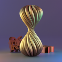 Round Welle candle mold - Thumbnail 1
