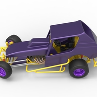 Vintage NE Dirt Modified stock car while turning 1:25 - Thumbnail 10