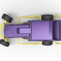 Vintage NE Dirt Modified stock car while turning 1:25 - Thumbnail 11