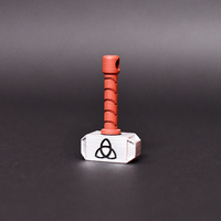 Small Fidget Key Chain Hammer of Thor 3D Printing 541750