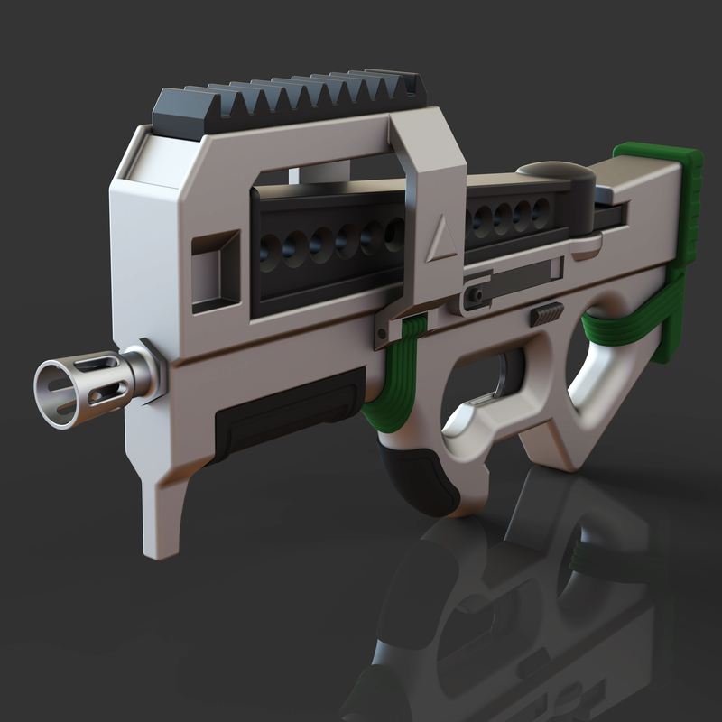 Legendary Sub Machine Gun - Pinshape